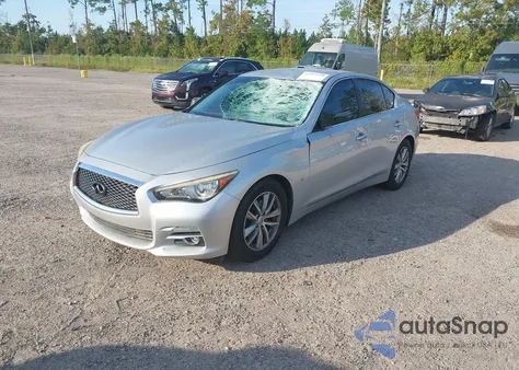 2014 Infiniti Q50 z USA, uszkodzony, nr VIN JN1BV7AP7EM688273